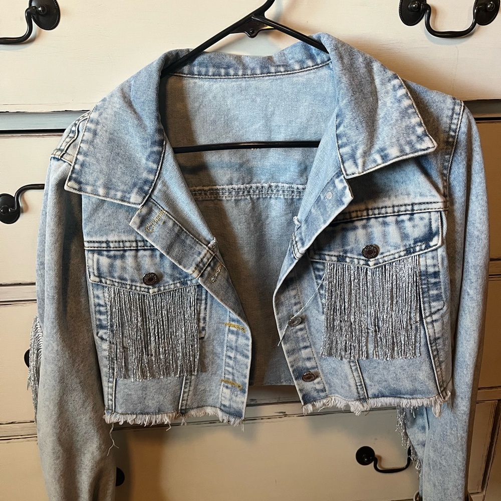 Fringe Denim Jacket